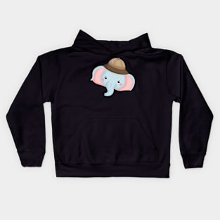 cute elephant Kids Hoodie